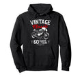 Mens Motorbike 60Th Birthday Funny Hoodie - Aesthetic Graphic for Adults - T-Shirt, Sweatshirt, Hoodie