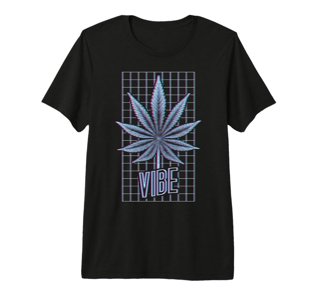 Edm Rave Weed Leaf Vibe Funny T-Shirt - Casual Everyday Wear Unisex - T-Shirt, Sweatshirt, Hoodie