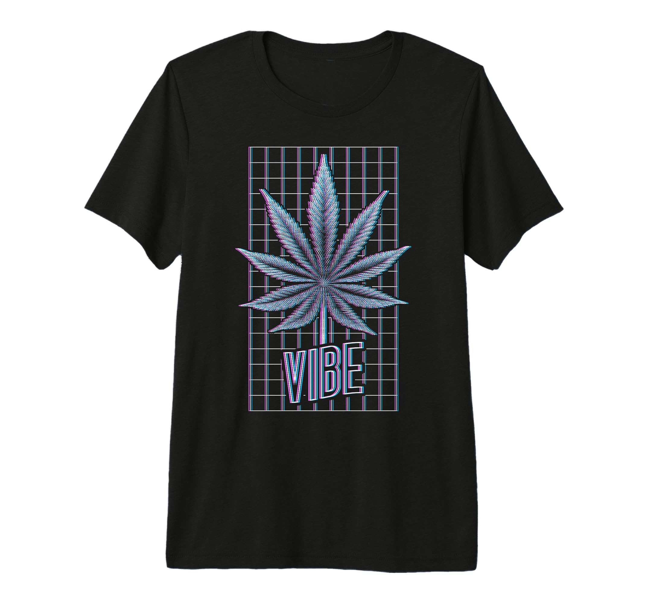 Edm Rave Weed Leaf Vibe Funny T-Shirt - Casual Everyday Wear Unisex - T-Shirt, Sweatshirt, Hoodie