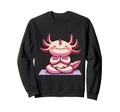 Meditation Axolotl Yoga Pose Sweatshirt - Casual Everyday Wear Unisex - T-Shirt, Sweatshirt, Hoodie