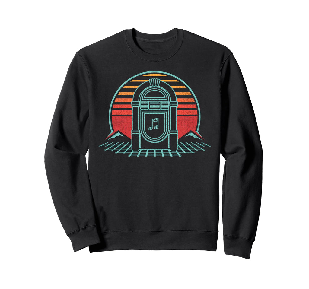 Jukebox 80S Karaoke Gift Sweatshirt - Unique Graphic for Adults - T-Shirt, Sweatshirt, Hoodie