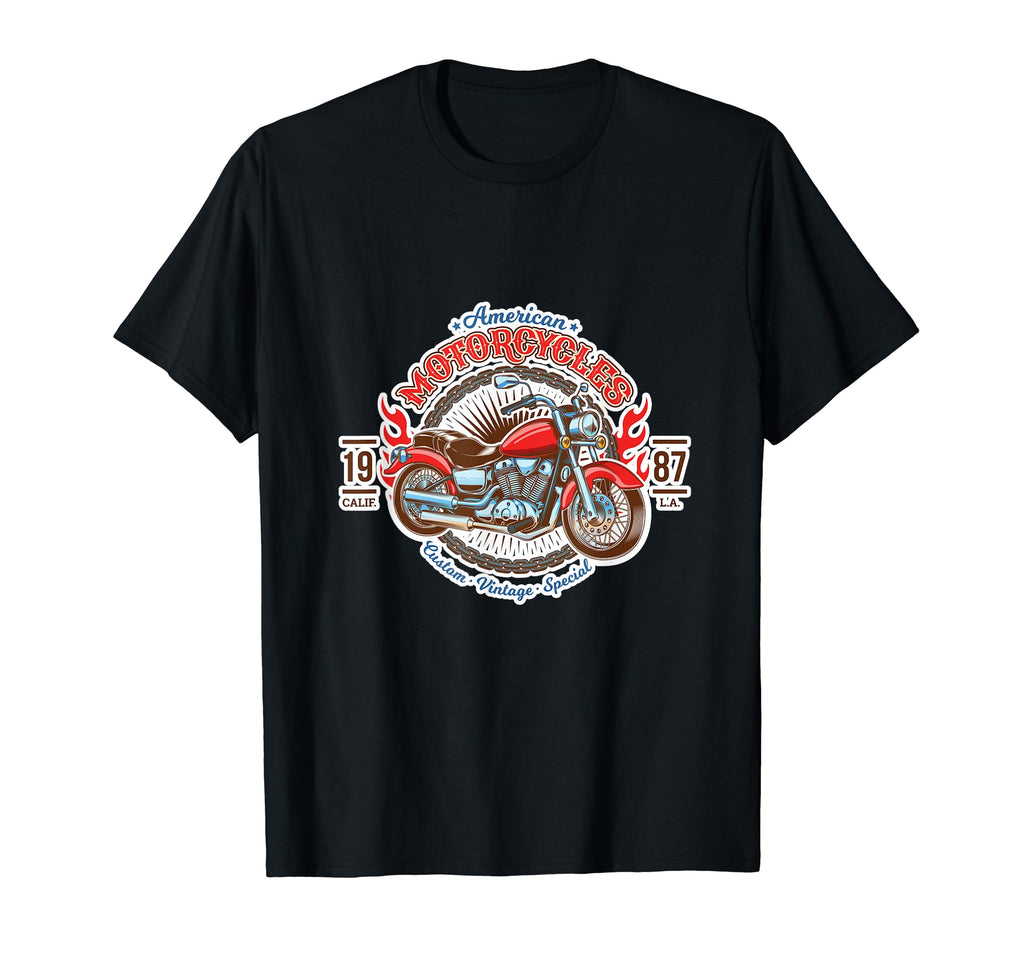 American Motorcycle La T-Shirt - Casual Everyday Wear for Adults - T-Shirt, Sweatshirt, Hoodie