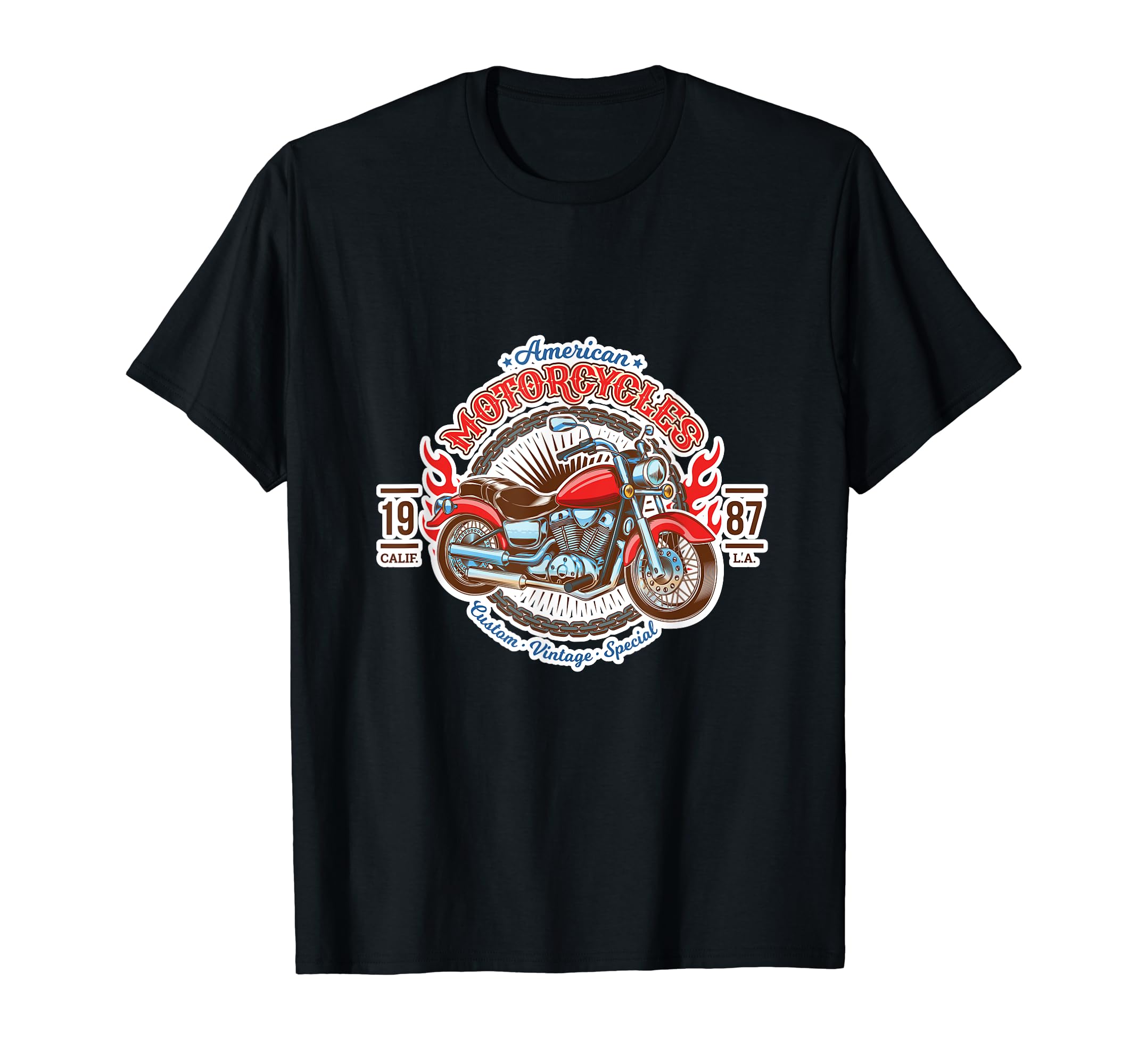 American Motorcycle La T-Shirt - Casual Everyday Wear for Adults - T-Shirt, Sweatshirt, Hoodie