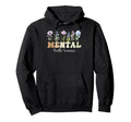 Flowers Green Ribbon Mental Health Hoodie - Casual Everyday Wear Men Women - T-Shirt, Sweatshirt, Hoodie