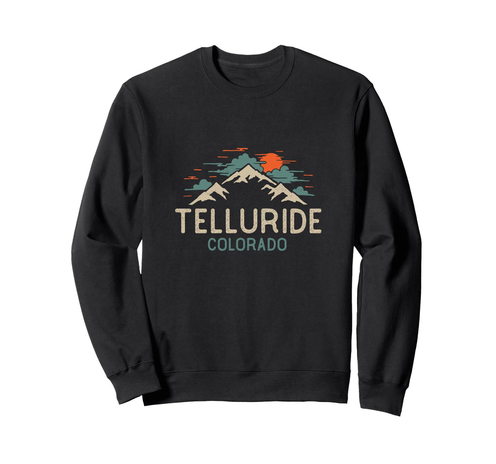 Telluride Colorado Mountain Sweatshirt - Trendy Graphic Unisex - T-Shirt, Sweatshirt, Hoodie