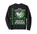 I Wear Green Godmother Mental Health Sweatshirt - Unique Graphic Unisex - T-Shirt, Sweatshirt, Hoodie