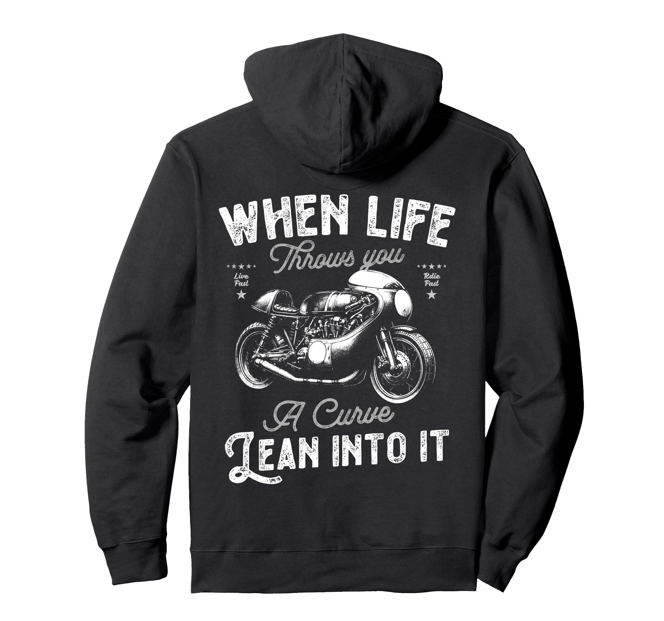 Mens Motorbike Birthday Funny Old Hoodie - Minimalist Print for Adults - T-Shirt, Sweatshirt, Hoodie