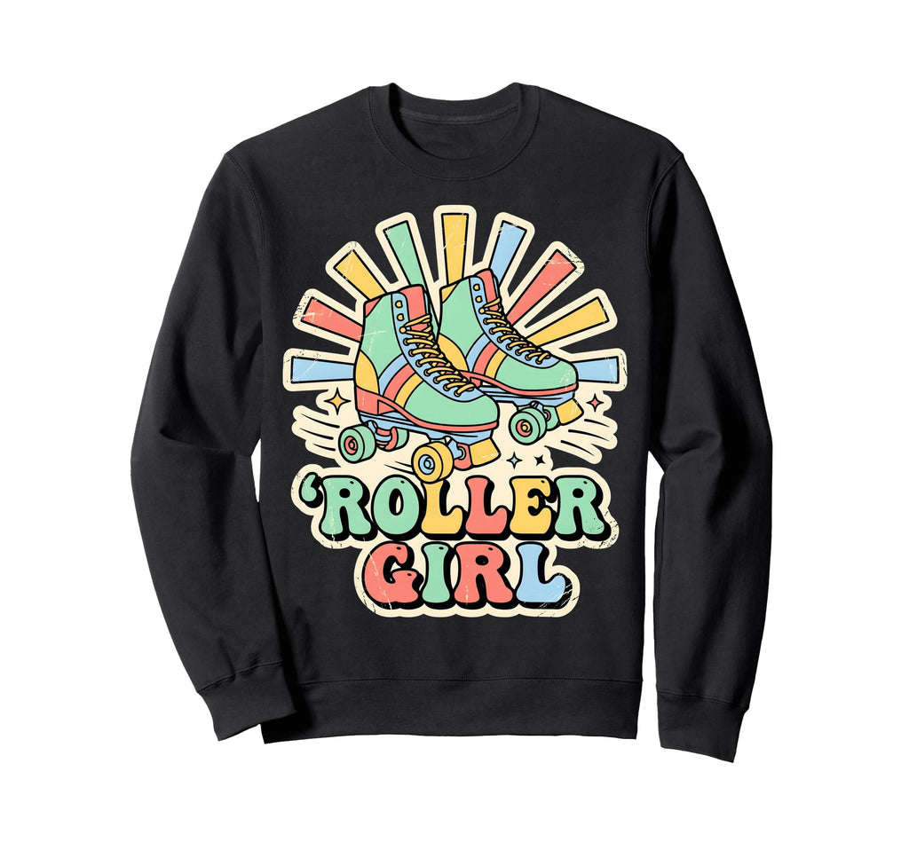 Roller Skating Art Colorful Sweatshirt - Unique Graphic Men Women - T-Shirt, Sweatshirt, Hoodie