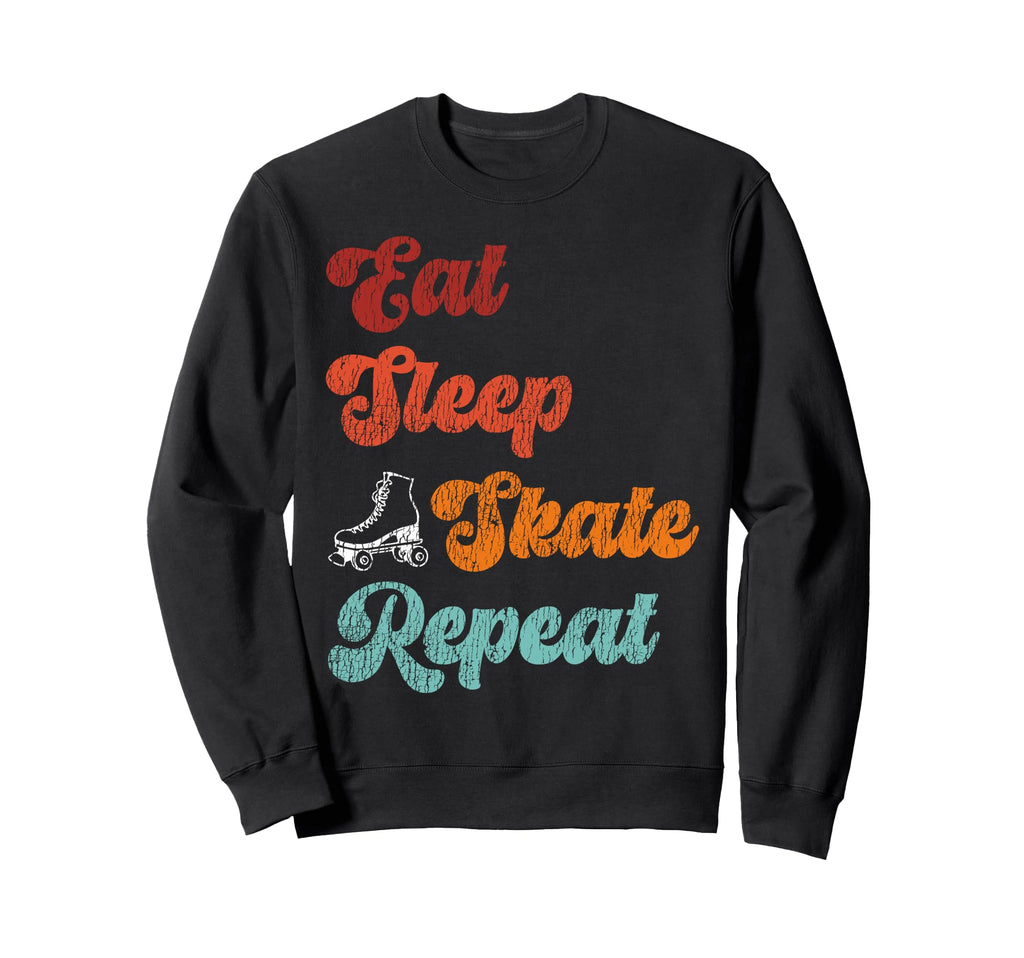 Roller Skating Skate 1970S Eat Sweatshirt - Unique Graphic for Adults - T-Shirt, Sweatshirt, Hoodie