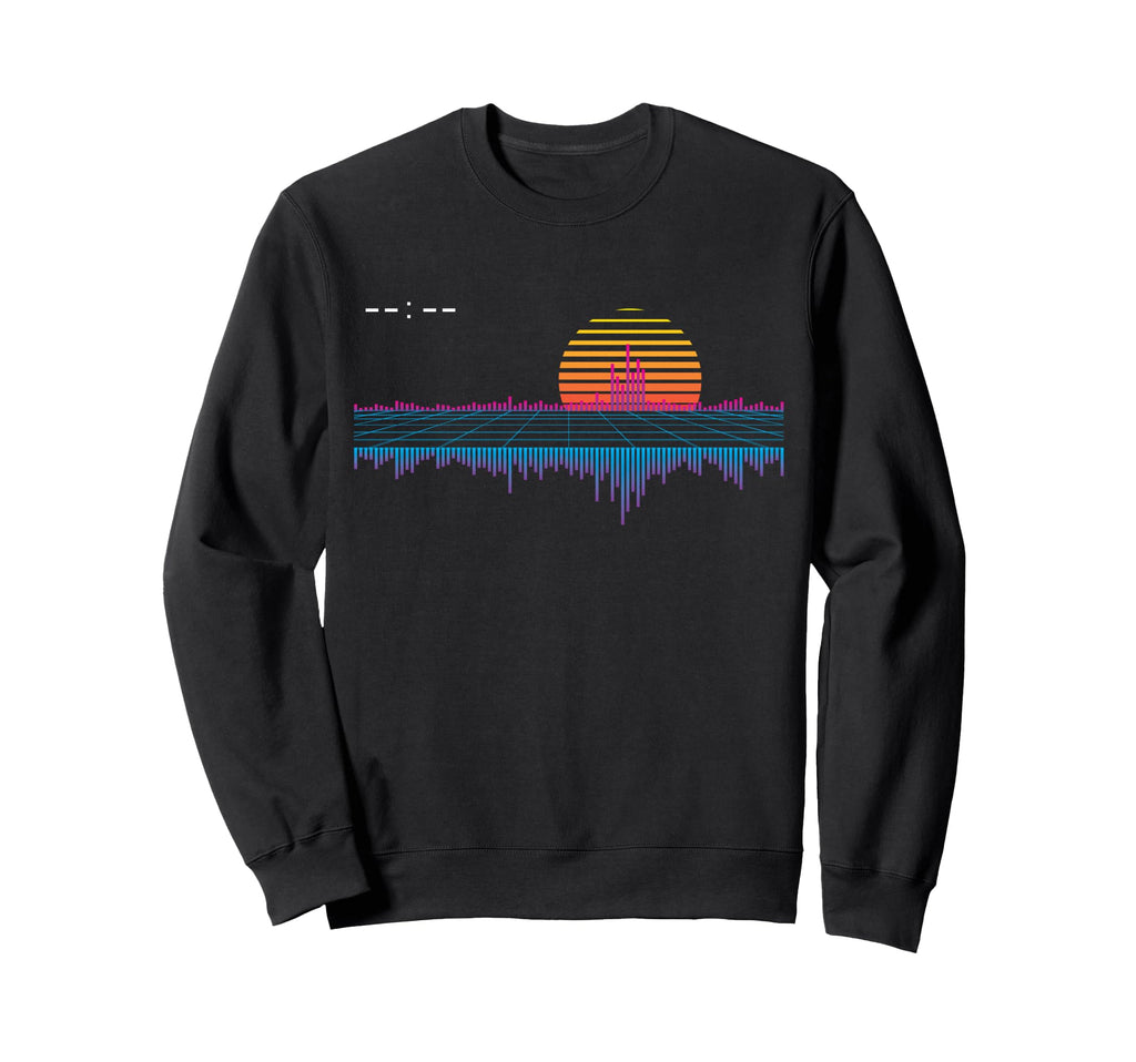 Outrun Synthwave Vaporwave Sweatshirt - Fun Novelty Design Men Women - T-Shirt, Sweatshirt, Hoodie