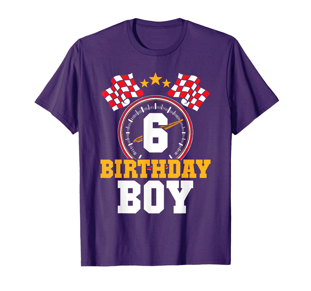Birthday 6Th Race Car Party 6 T-Shirt - Fun Novelty Design for Adults - T-Shirt, Sweatshirt, Hoodie