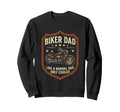 Biker Dad Motorcycle Rebel Sweatshirt - Casual Everyday Wear for Adults - T-Shirt, Sweatshirt, Hoodie