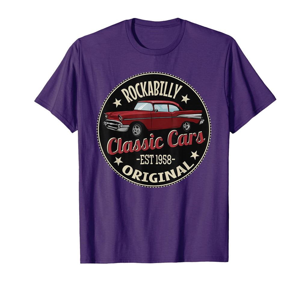 Car 50S Rockabilly American Cars T-Shirt - Fun Novelty Design Unisex - T-Shirt, Sweatshirt, Hoodie