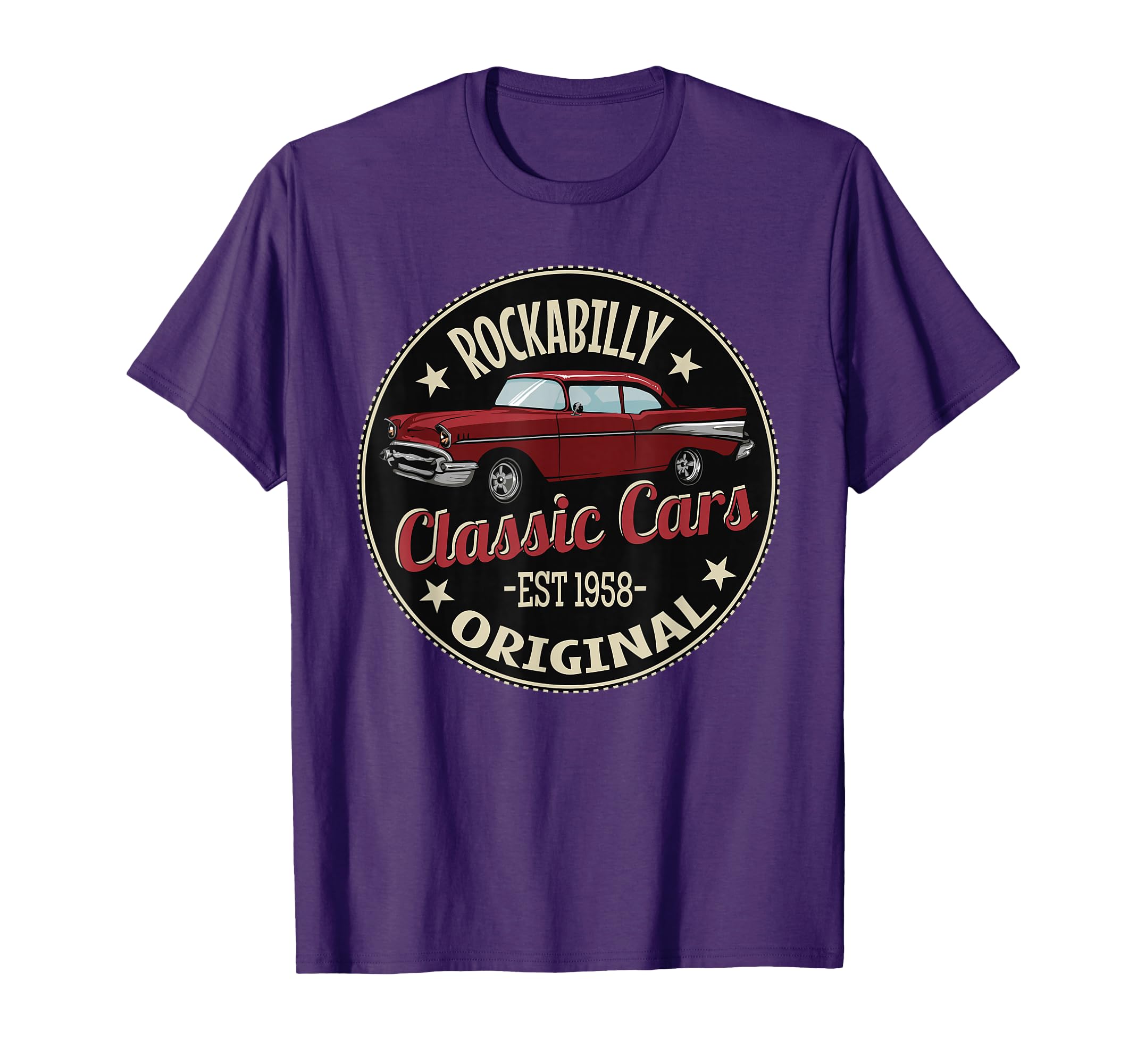 Car 50S Rockabilly American Cars T-Shirt - Fun Novelty Design Unisex - T-Shirt, Sweatshirt, Hoodie