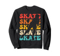 Roller Skating Skate 1970S Black Afro Sweatshirt - Novelty Apparel Unisex - T-Shirt, Sweatshirt, Hoodie