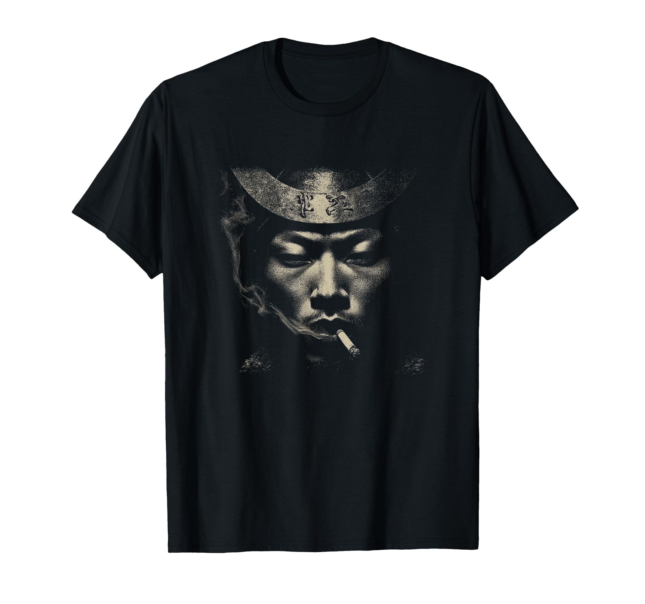 Lonely Western Cowboy Smoking Portrait T-Shirt - Trendy Graphic Unisex - T-Shirt, Sweatshirt, Hoodie