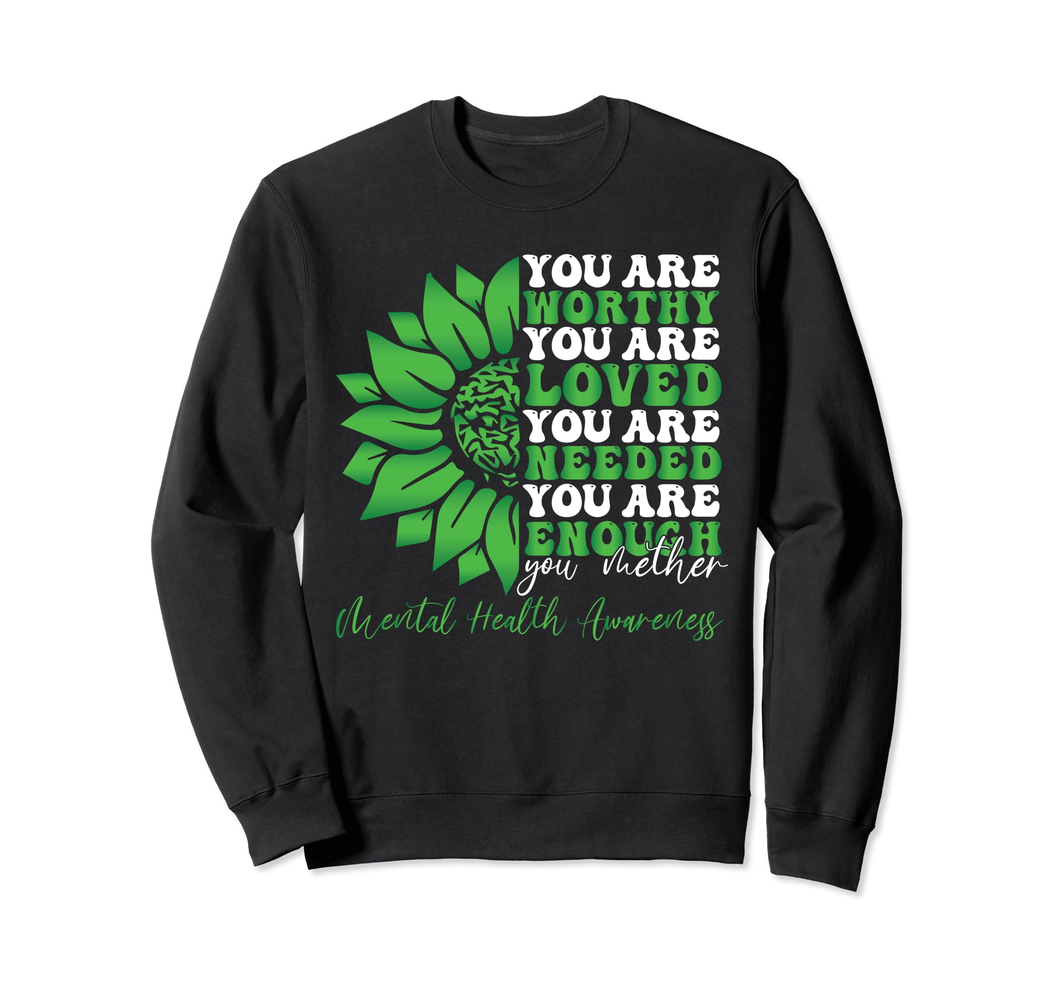 Support Warrior Mental Health Sweatshirt - Casual Everyday Wear Men Women - T-Shirt, Sweatshirt, Hoodie