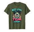 Rizz Level Tism Expert Neurodivergent T-Shirt - Streetwear Style Unisex - T-Shirt, Sweatshirt, Hoodie