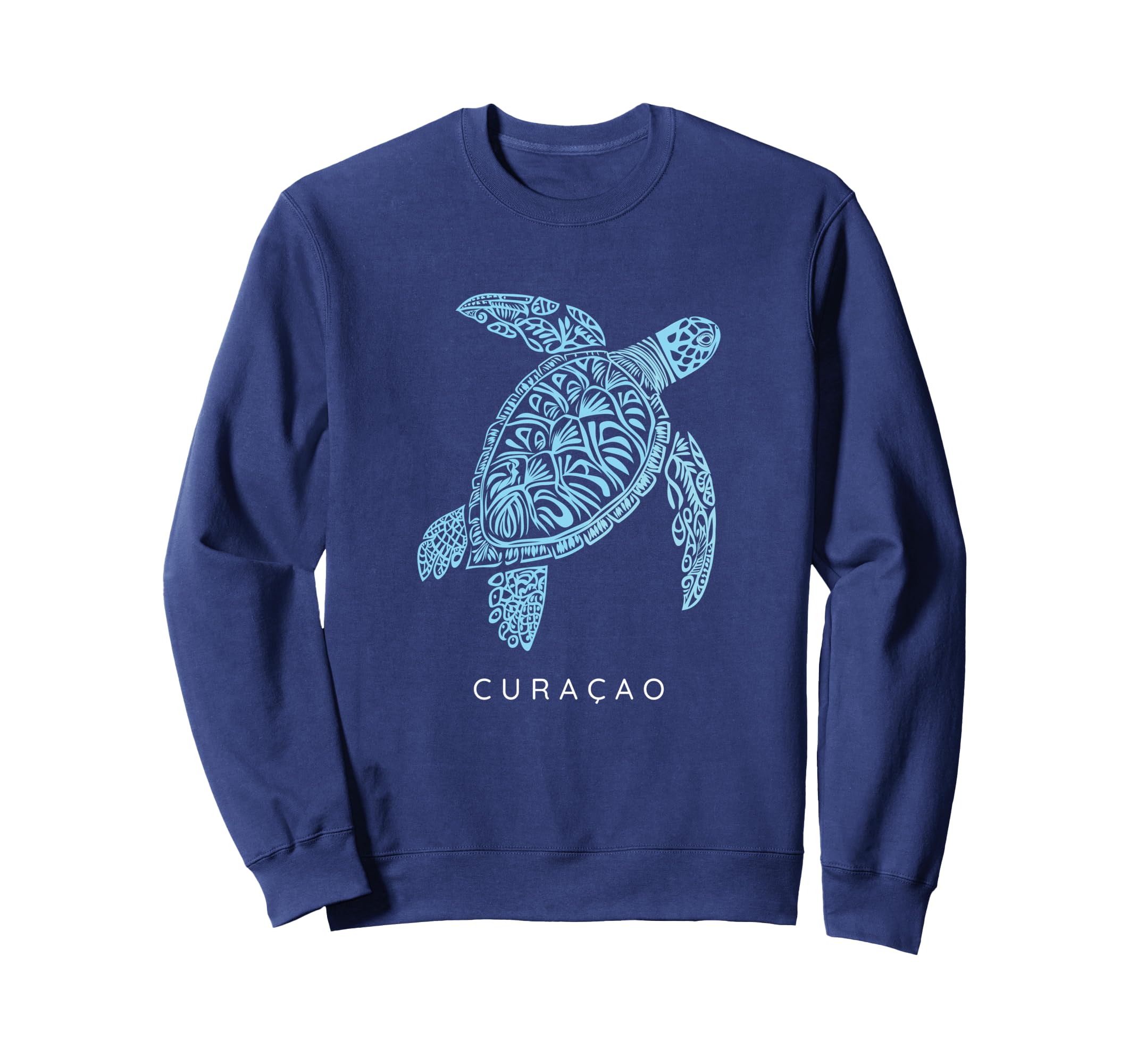 Tribal Sea Turtle Cura Ao West Sweatshirt - Streetwear Style Men Women - T-Shirt, Sweatshirt, Hoodie