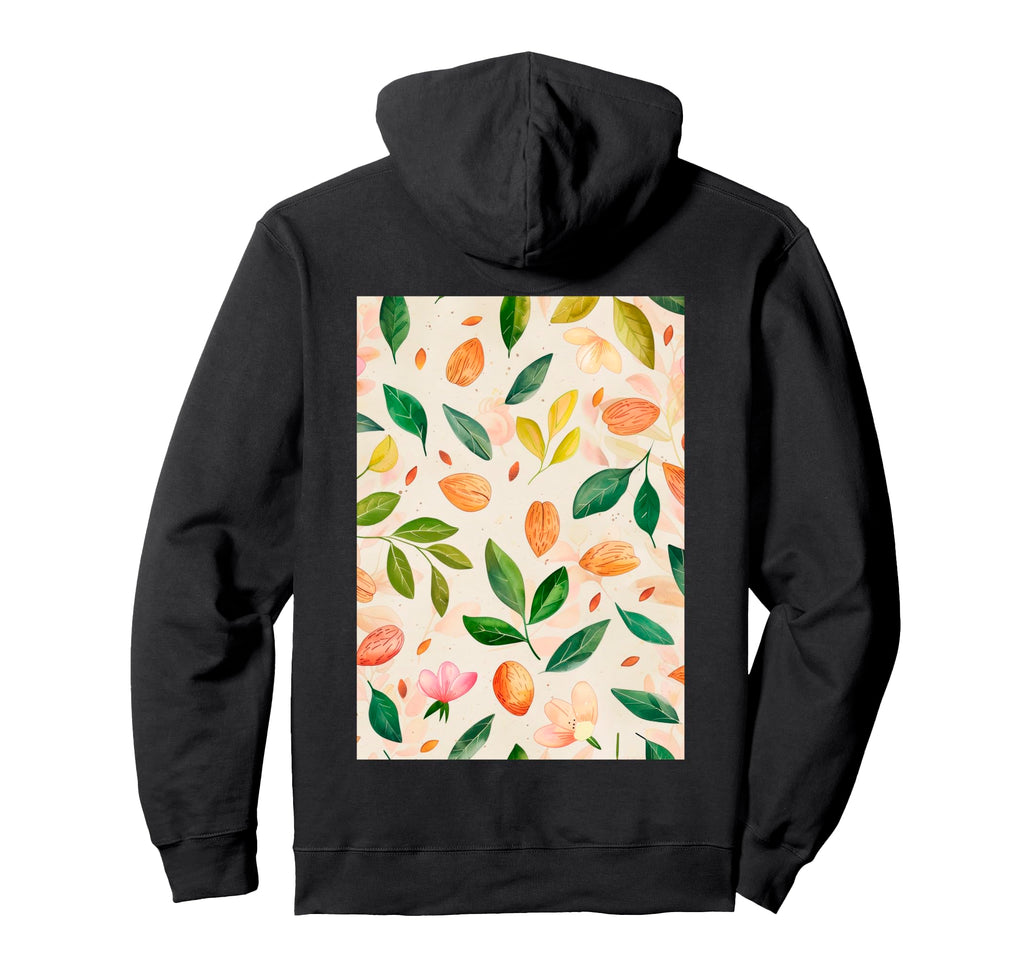 Almond Pattern Art Hoodie - Novelty Apparel for Adults - T-Shirt, Sweatshirt, Hoodie