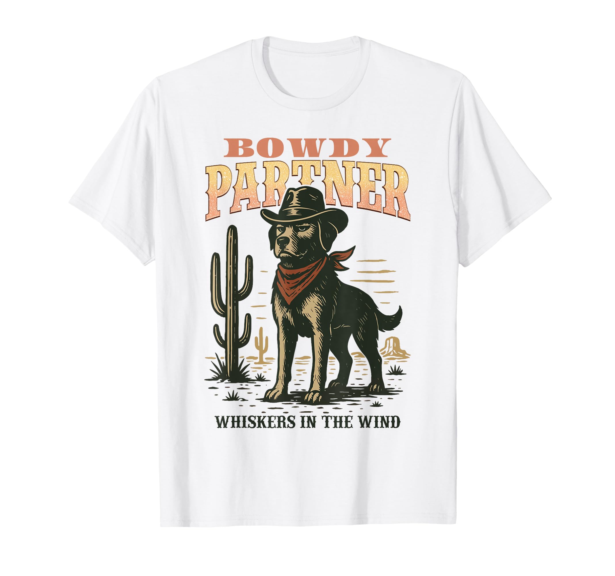 Bowdy Partner Cowboy Dog T-Shirt - Trendy Graphic Unisex - T-Shirt, Sweatshirt, Hoodie