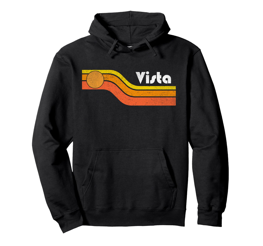 Vista 70S 80S Hoodie - Minimalist Print Unisex - T-Shirt, Sweatshirt, Hoodie