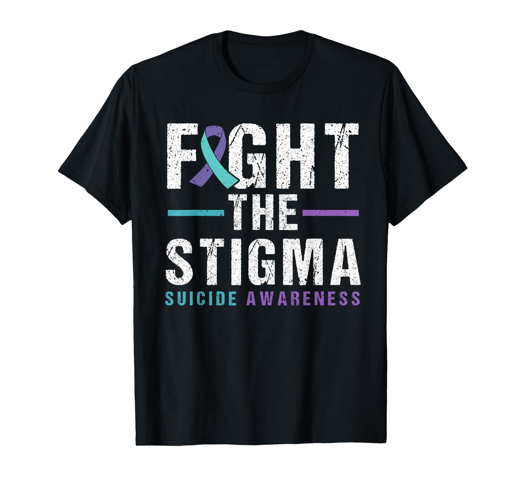 Suicide Awareness Fight Stigma T-Shirt - Aesthetic Graphic Men Women - T-Shirt, Sweatshirt, Hoodie