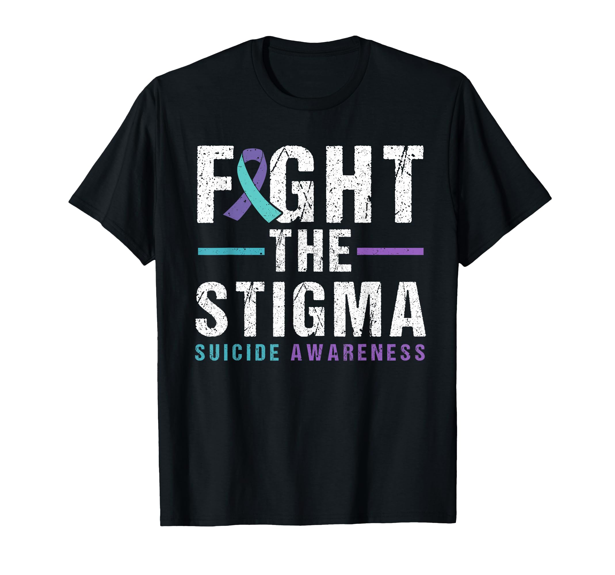 Suicide Awareness Fight Stigma T-Shirt - Aesthetic Graphic Men Women - T-Shirt, Sweatshirt, Hoodie