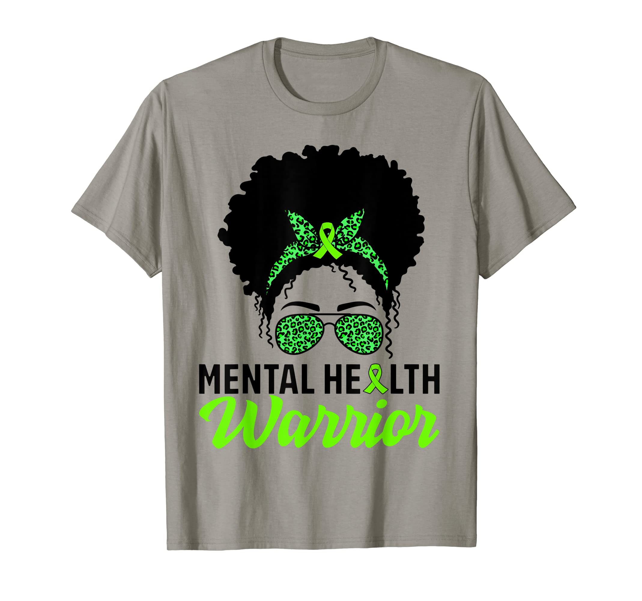 Messy Bun Hair Mental Health T-Shirt - Casual Everyday Wear for Adults - T-Shirt, Sweatshirt, Hoodie