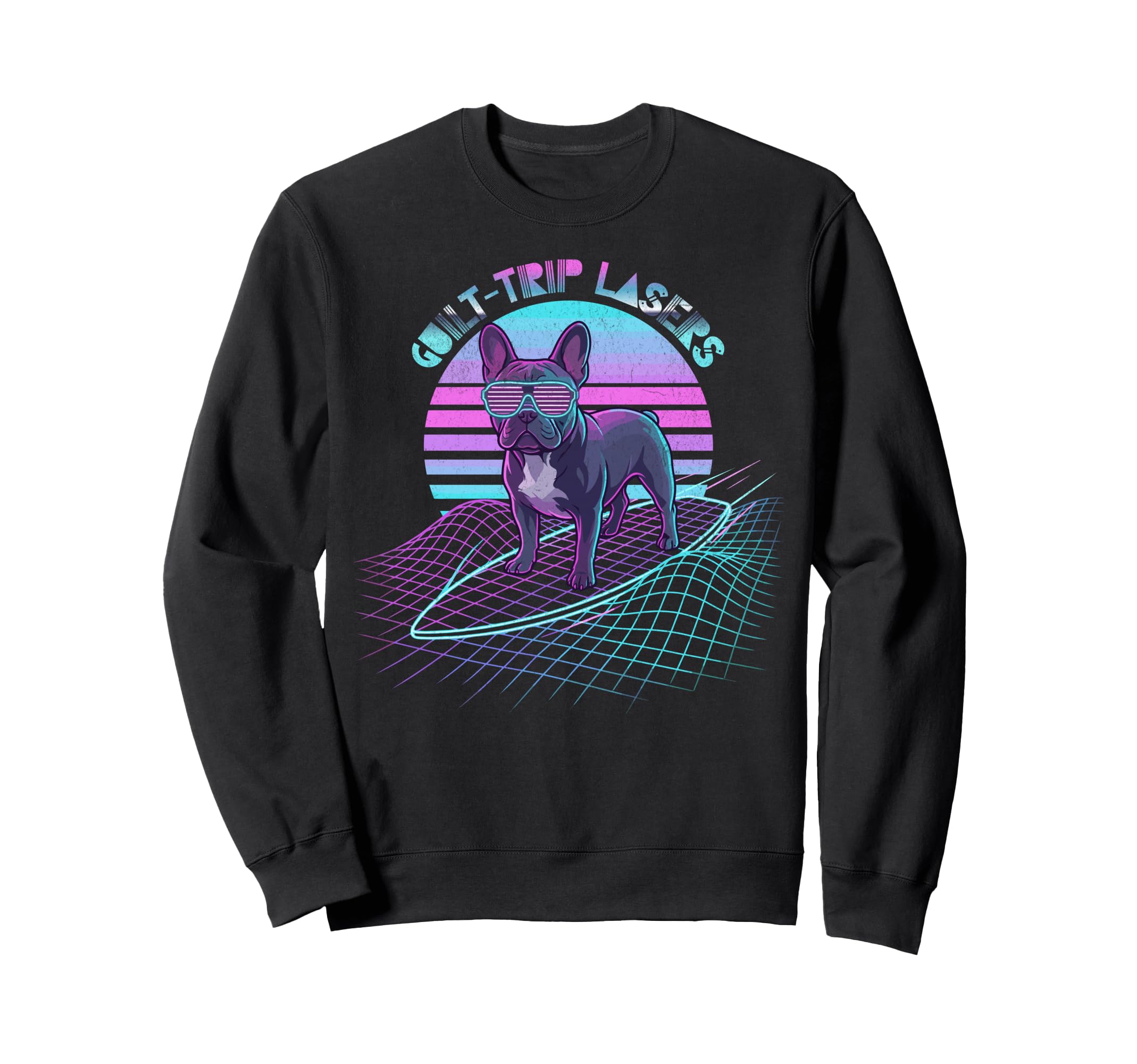Guilt Trip Lasers French Sweatshirt - Fun Novelty Design for Adults - T-Shirt, Sweatshirt, Hoodie