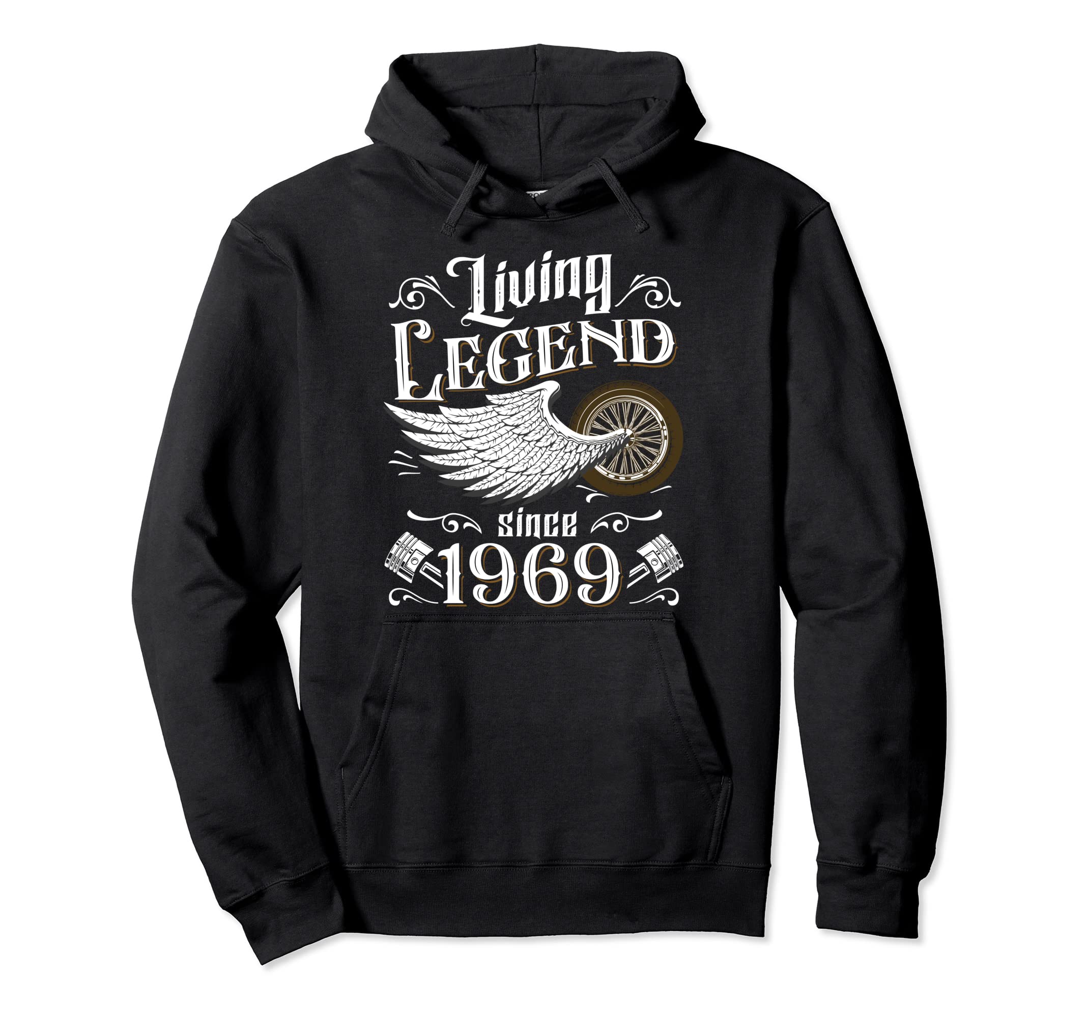 Motorcycle 1969 52Nd Birthday Living Hoodie - Trendy Graphic for Adults - T-Shirt, Sweatshirt, Hoodie