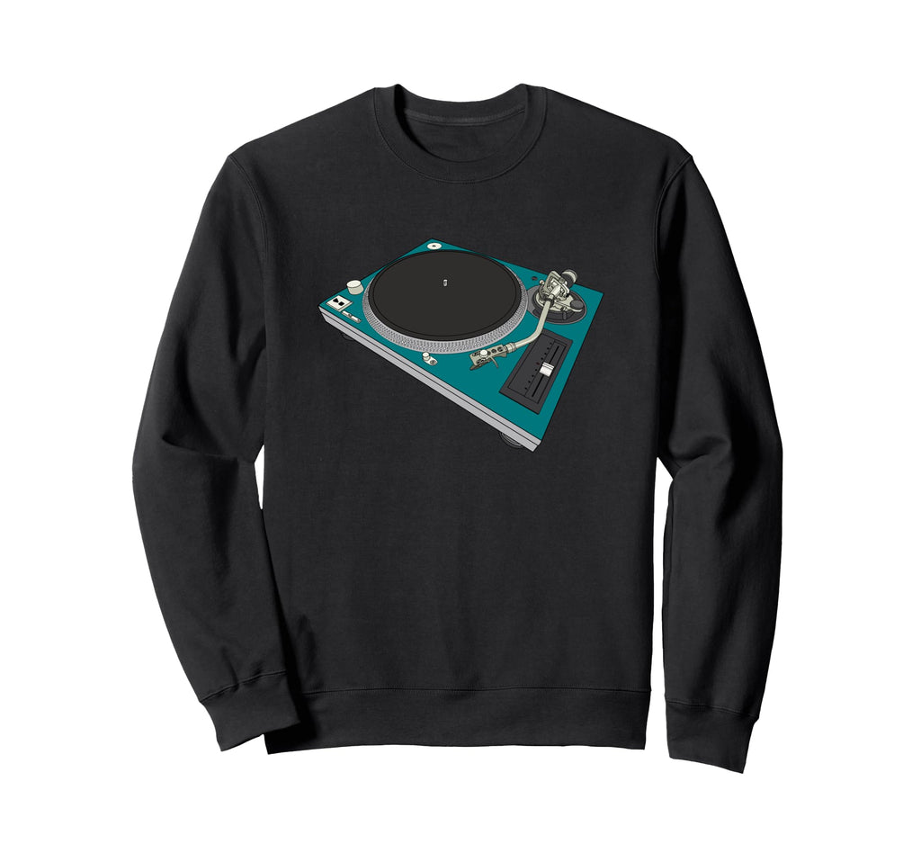 Turntable Vinyl Record Player Sweatshirt - Casual Everyday Wear for Adults - T-Shirt, Sweatshirt, Hoodie