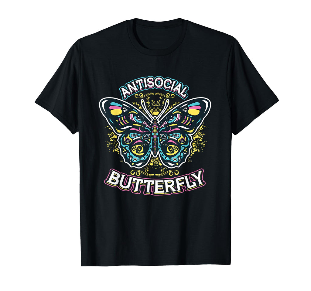Antisocial Butterfly T-Shirt - Trendy Graphic Men Women - T-Shirt, Sweatshirt, Hoodie