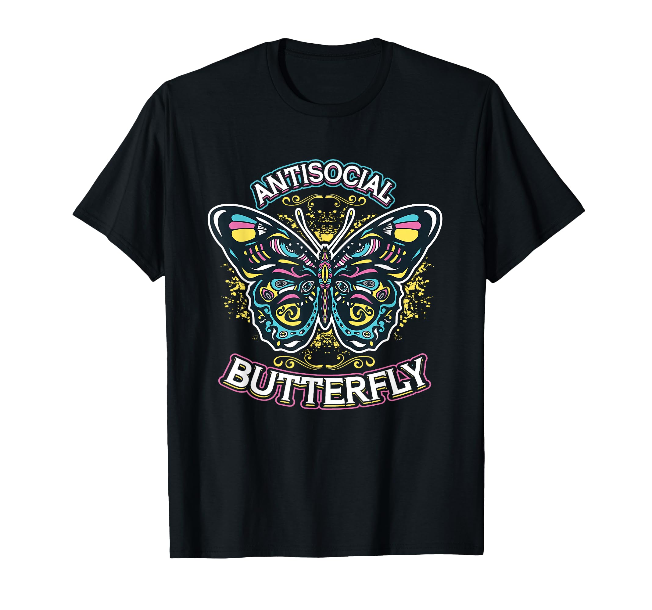 Antisocial Butterfly T-Shirt - Trendy Graphic Men Women - T-Shirt, Sweatshirt, Hoodie