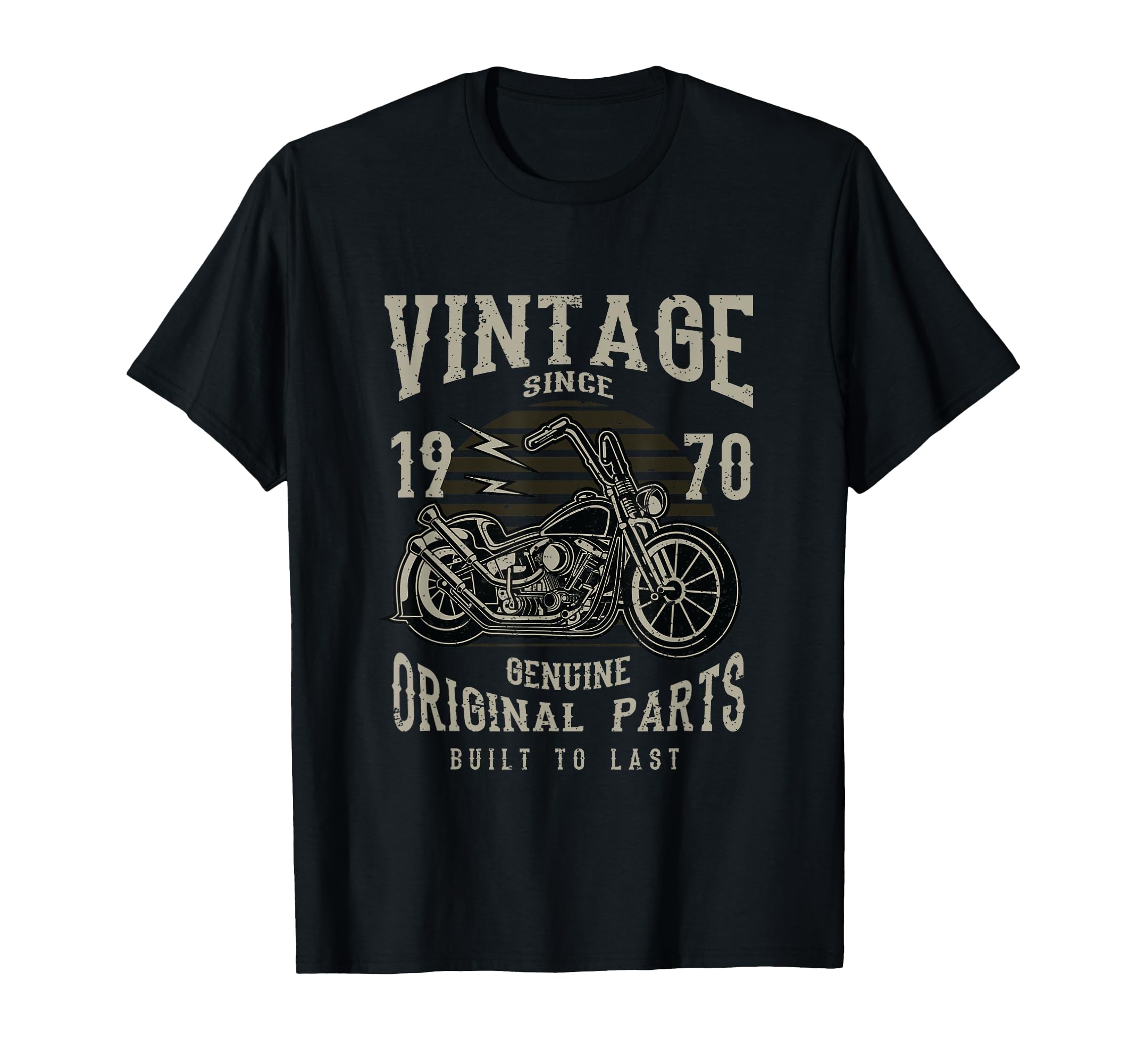47Th Birthday 1970 Motorcycle Chopper T-Shirt - Aesthetic Graphic Unisex - T-Shirt, Sweatshirt, Hoodie