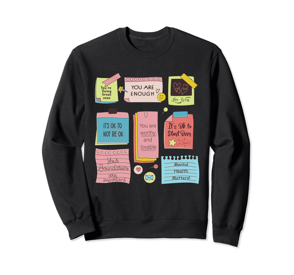 Note To Self Teacher Things Sweatshirt - Minimalist Print for Adults - T-Shirt, Sweatshirt, Hoodie