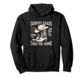 Country Roads Take Me Home Cowboy Hoodie - Aesthetic Graphic for Adults - T-Shirt, Sweatshirt, Hoodie