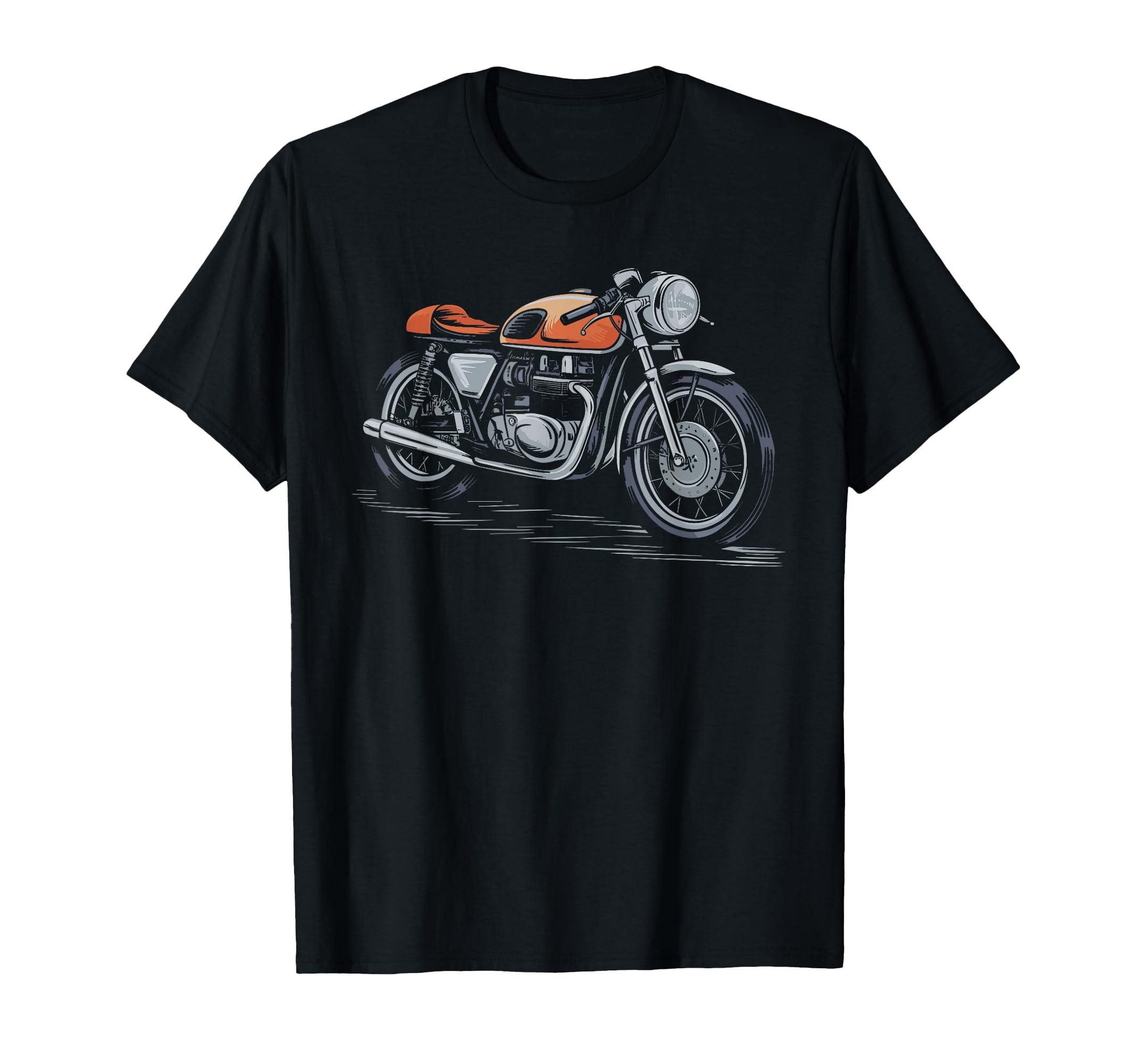 Motorcycle Front View Sketch T-Shirt - Unique Graphic Unisex - T-Shirt, Sweatshirt, Hoodie