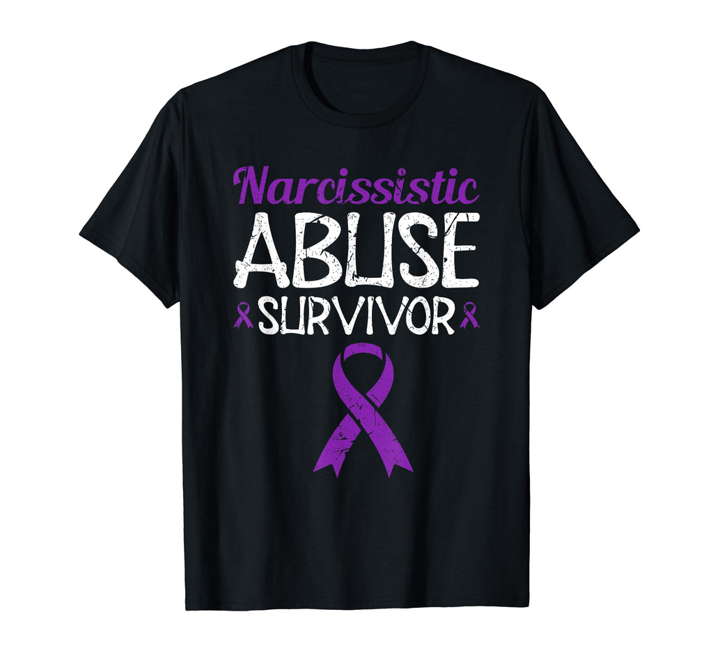 Narcissistic Abuse Survivor Ribbon T-Shirt - Novelty Apparel for Adults - T-Shirt, Sweatshirt, Hoodie