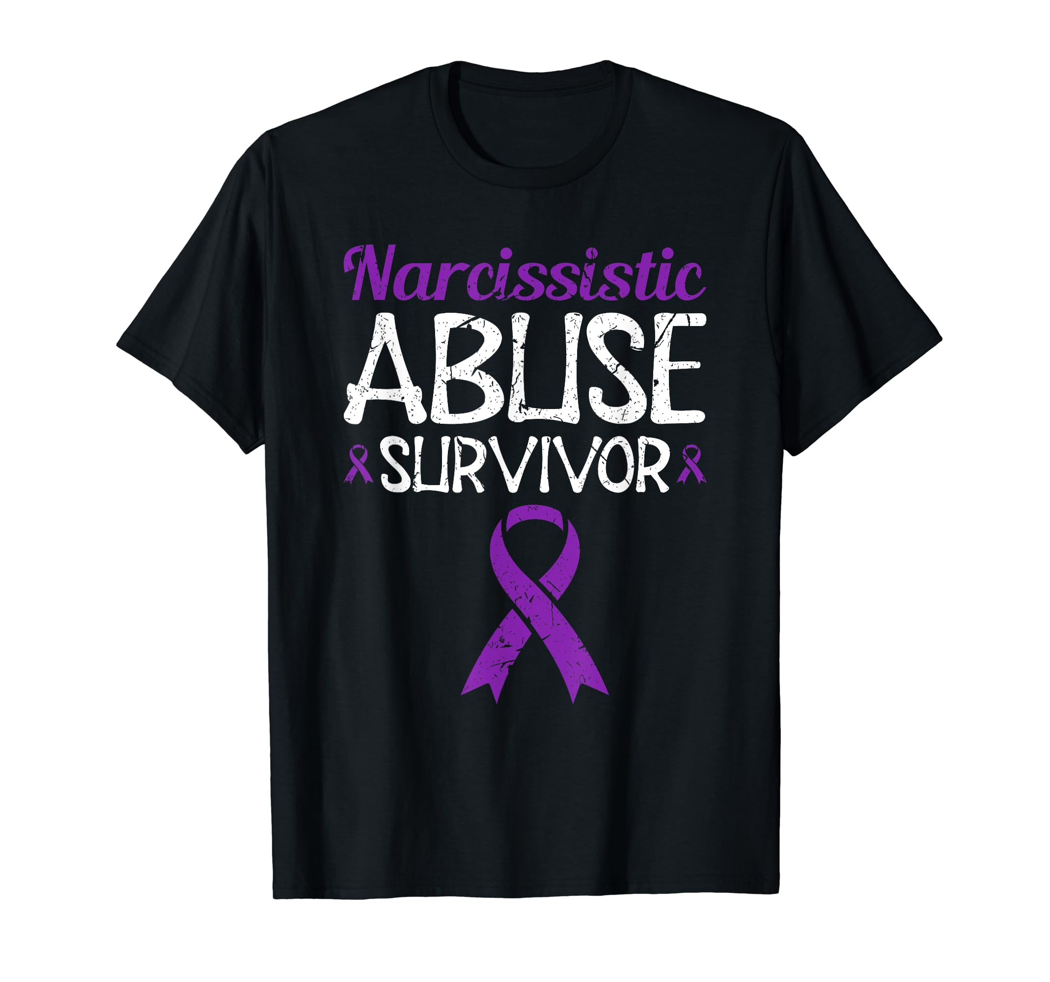 Narcissistic Abuse Survivor Ribbon T-Shirt - Novelty Apparel for Adults - T-Shirt, Sweatshirt, Hoodie