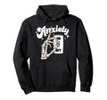 Skeleton Hand Anxiety Off Switch Hoodie - Streetwear Style Men Women - T-Shirt, Sweatshirt, Hoodie