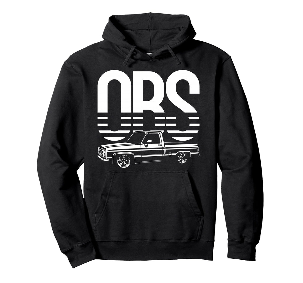 Obs Old Body Lowered Truck Car Show Hoodie - Custom Art Print for Adults - T-Shirt, Sweatshirt, Hoodie