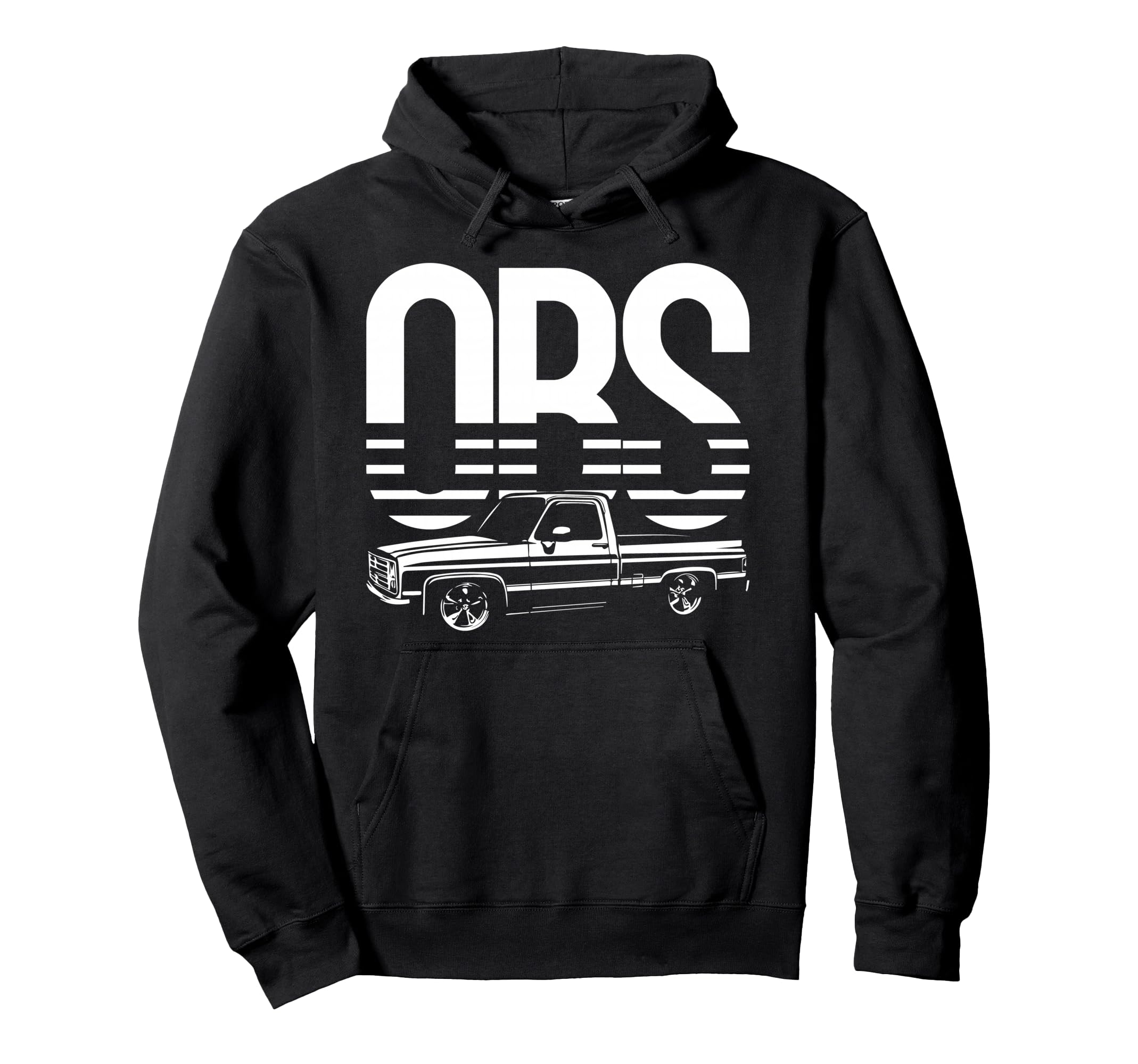 Obs Old Body Lowered Truck Car Show Hoodie - Custom Art Print for Adults - T-Shirt, Sweatshirt, Hoodie