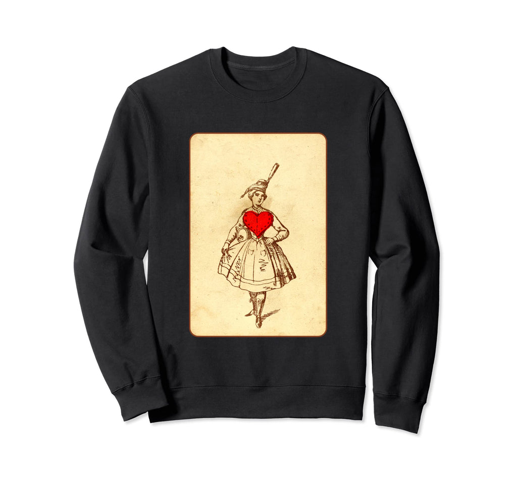 Ace Hearts Late 19Th Century Playing Sweatshirt - Unique Graphic Men Women - T-Shirt, Sweatshirt, Hoodie