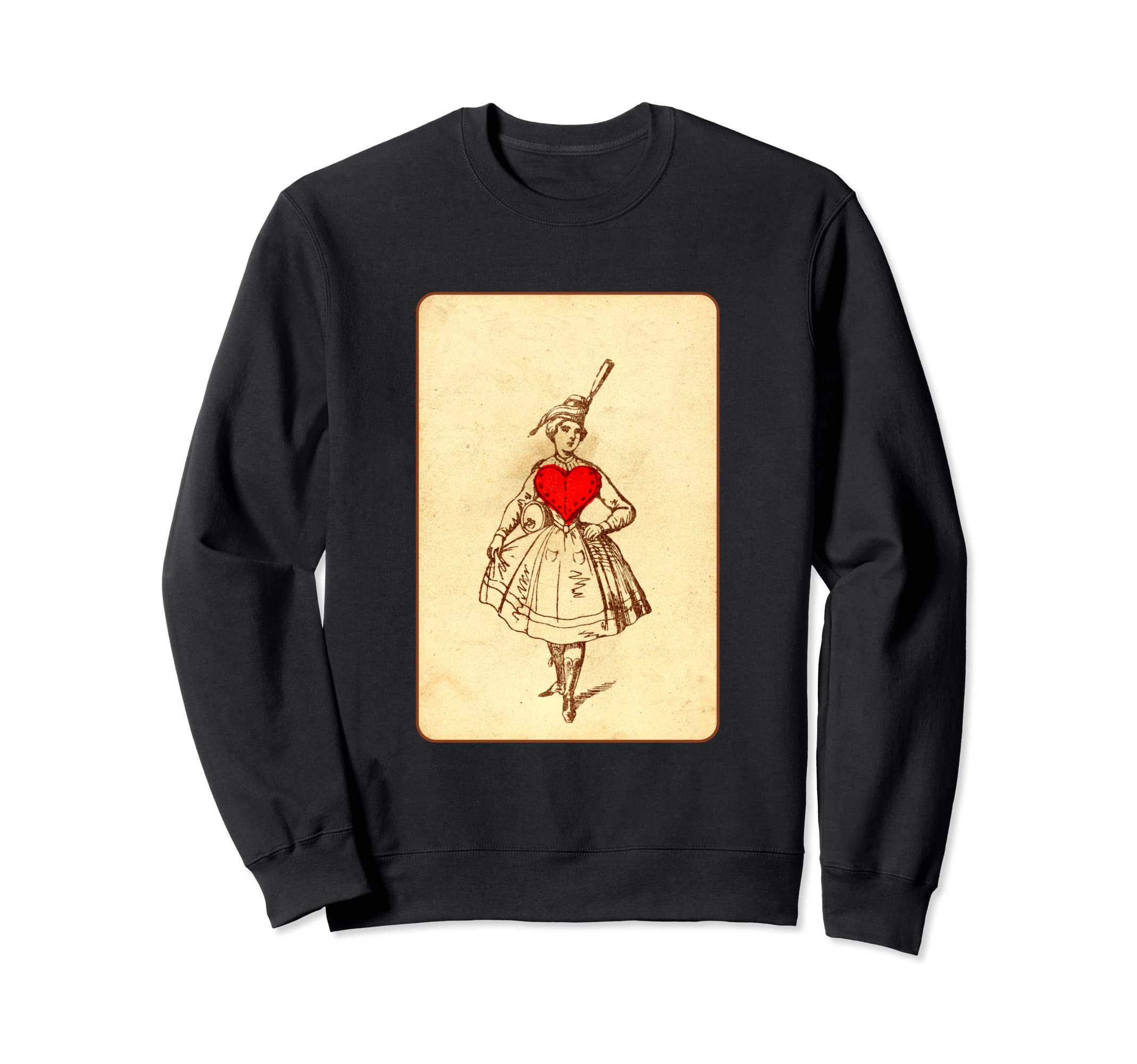 Ace Hearts Late 19Th Century Playing Sweatshirt - Unique Graphic Men Women - T-Shirt, Sweatshirt, Hoodie