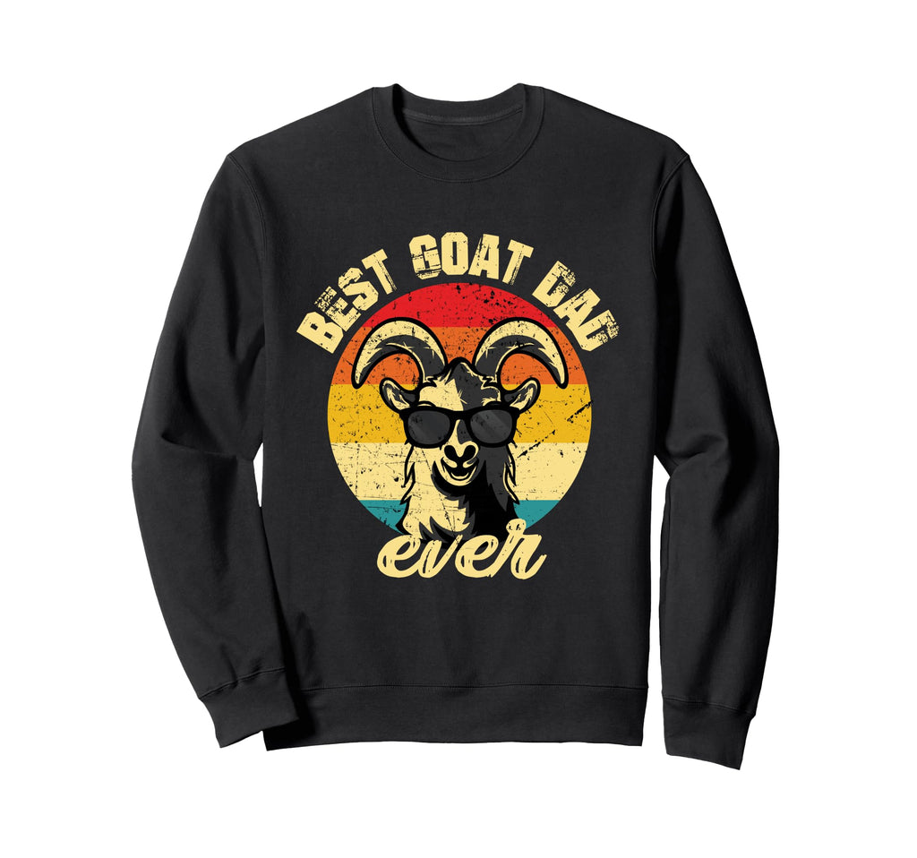 Best Goat Dad Ever Face Sunset Sweatshirt - Streetwear Style Men Women - T-Shirt, Sweatshirt, Hoodie