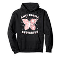 Anti Social Butterfly Womens Introvert Hoodie - Custom Art Print Unisex - T-Shirt, Sweatshirt, Hoodie