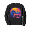 Snake Vaporwave Aesthetic Synthwave 80S Sweatshirt - Trendy Graphic Unisex - T-Shirt, Sweatshirt, Hoodie