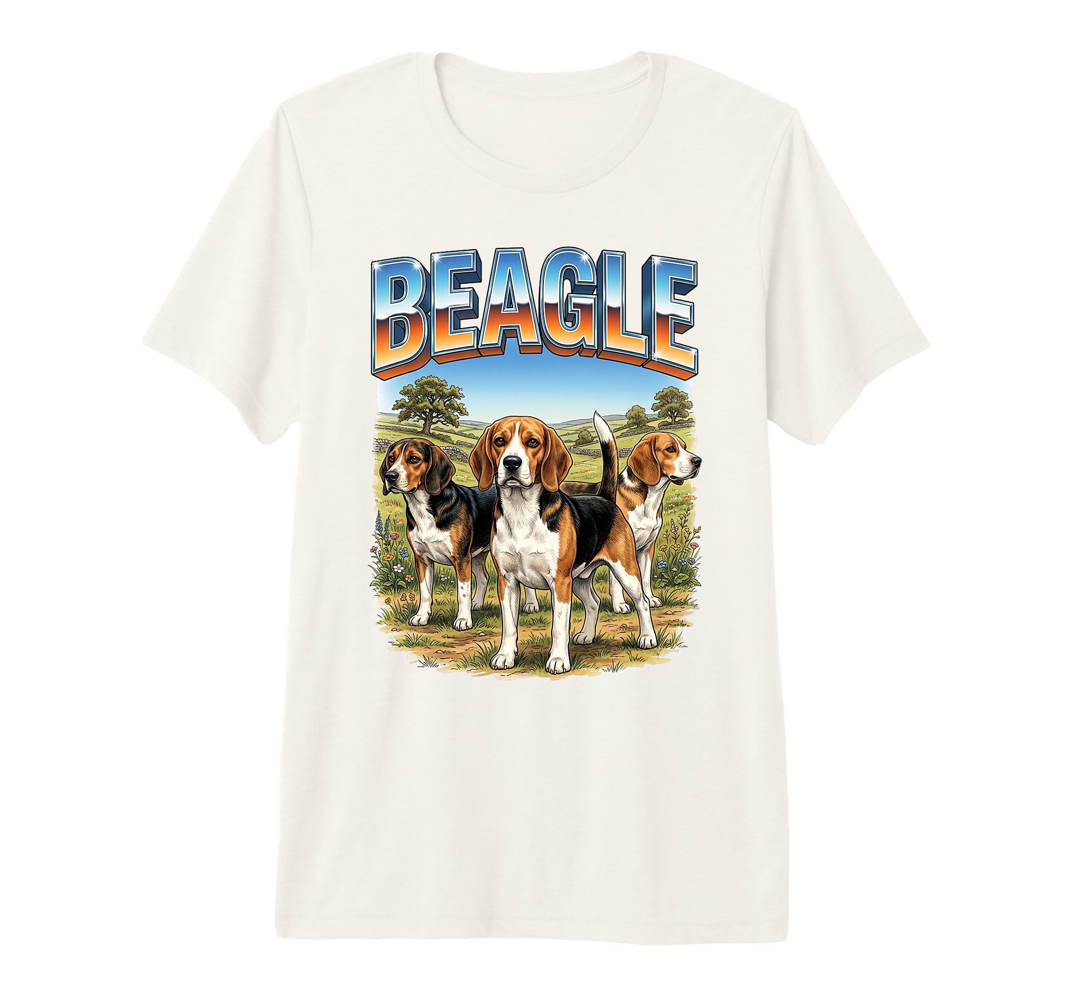 Beagle 90S Dog Lover 80S Beagle Owner T-Shirt - Unique Graphic Men Women - T-Shirt, Sweatshirt, Hoodie