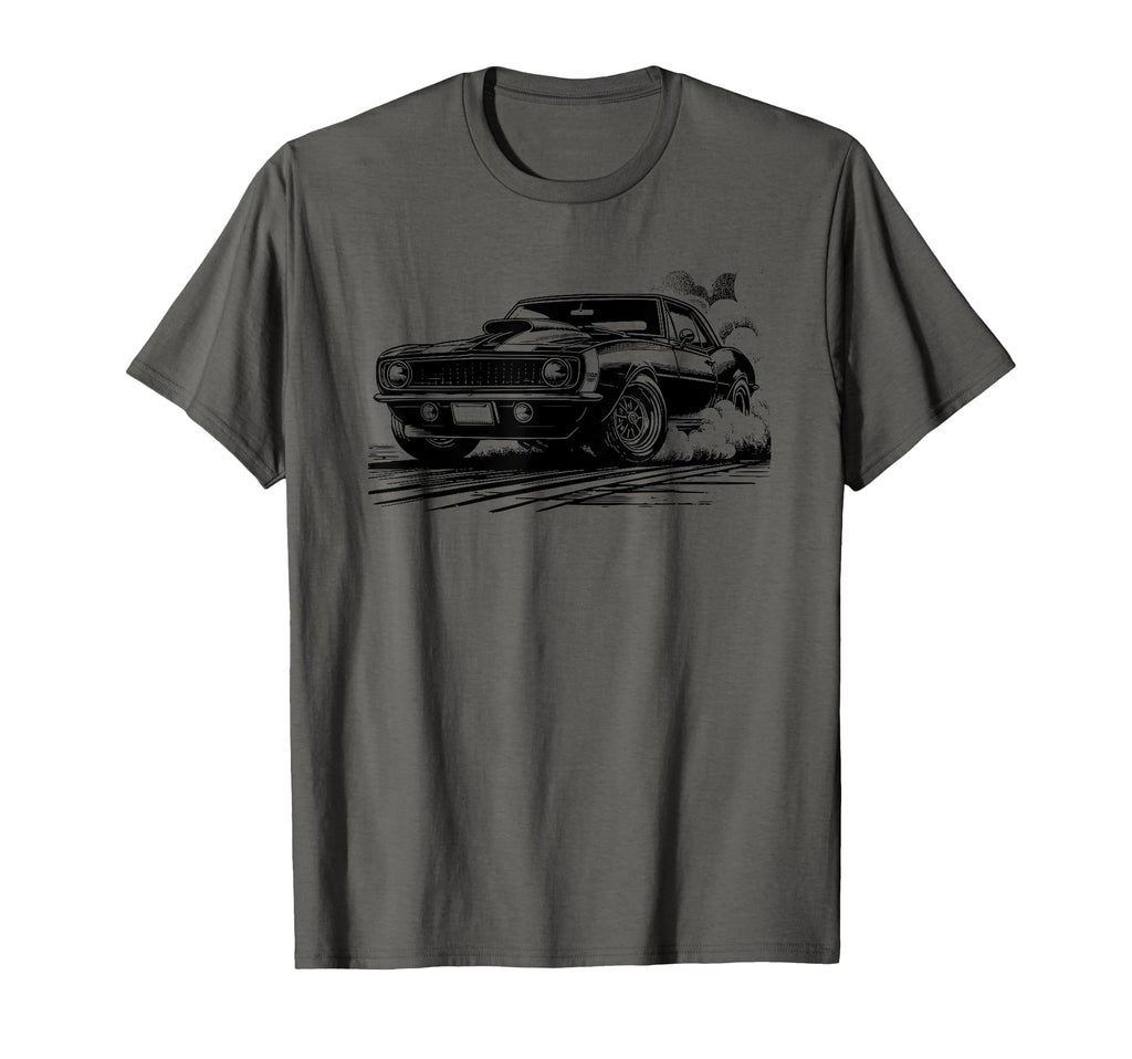 Muscle Car 60S 70S Car Lover T-Shirt - Minimalist Print Unisex - T-Shirt, Sweatshirt, Hoodie
